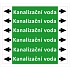 Značení potrubí ISO 20560, kanalizační voda